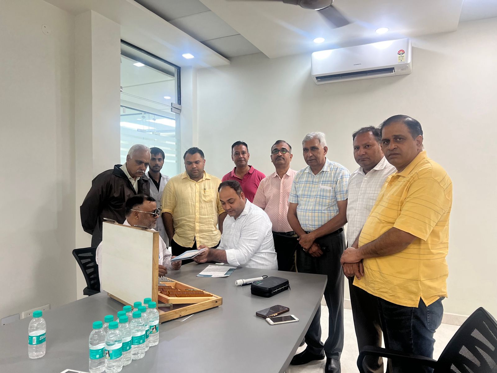 Eye and diabetes screening camp organized by Lions Club Derabassi